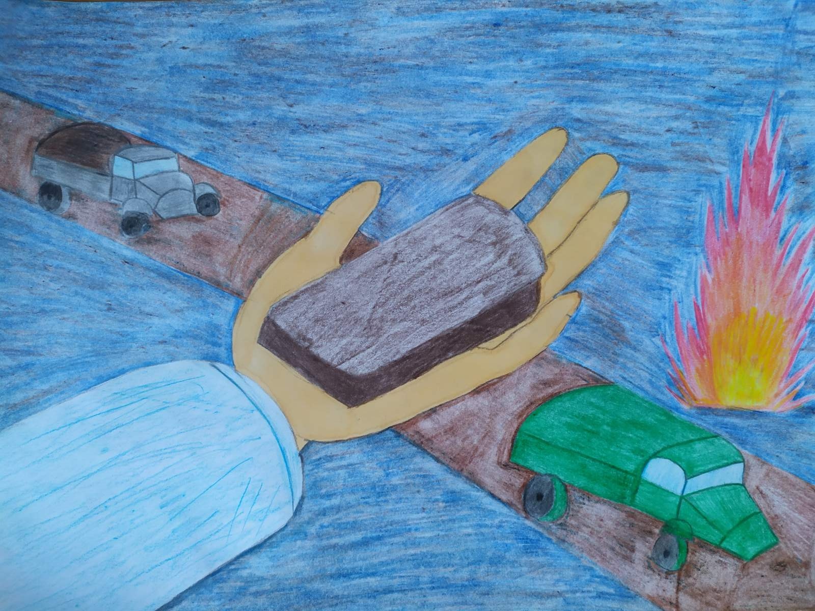 Блокада ленинграда рисунок детский сад