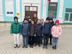 Ученики с классным руководителем