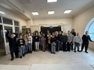 Ученики на спектакле