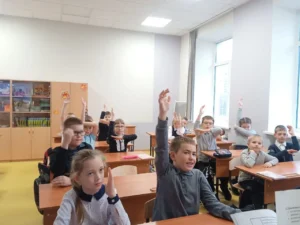 Ученики отвечают на вопросы