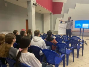 Учащиеся на мероприятии 