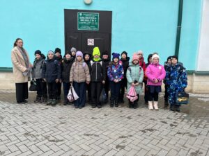 Ученики с классным руководителем